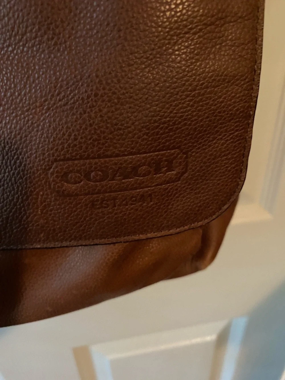 Coach Brown Leather Vintage Messenger Bag for Men - Picture 2 of 13